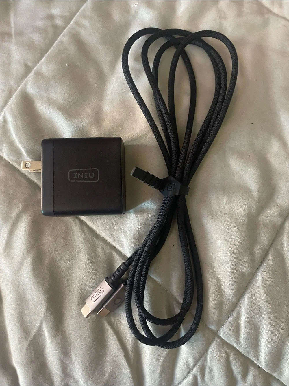 65W USB-C PD and USB-A Fast Charger - Grey